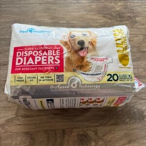 New Paw Inspired Disposable Diapers Ultra Protection X-Large 20 Pack